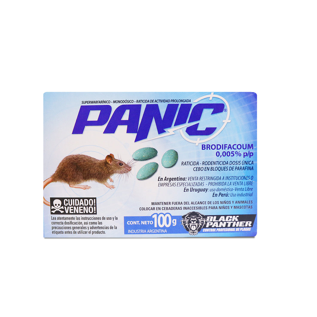 Raticida Industrial - Panic 100g